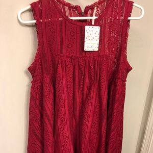 Free People Ruby Red Dress